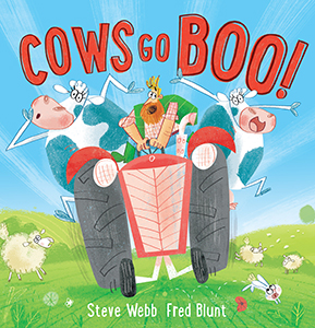 Cover Art for Cows Go Boo!