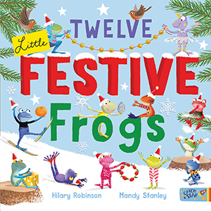 Cover Art for Twelve Little Festive Frogs