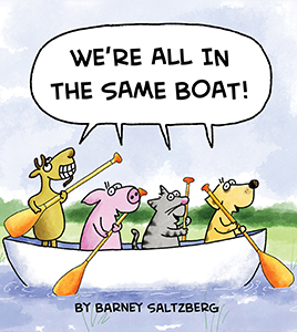 Cover Art for We're All in the Same Boat