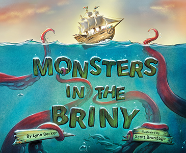 Cover Art for Monsters in the Briny